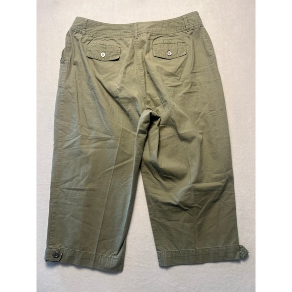 Studio Works Pants - Studio Works Wm 18 Crop Pants Utility Gorpcore Olive Green Ripstop Cotton Hiking